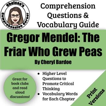 Preview of Gregor Mendel: The Friar Who Grew Peas by Cheryl Bardoe (Comprehension Guide)