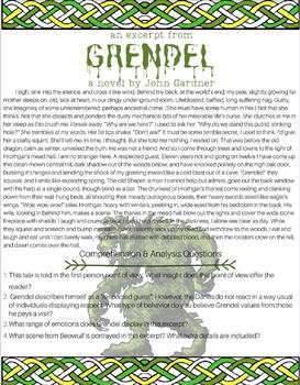 grendel character analysis essay