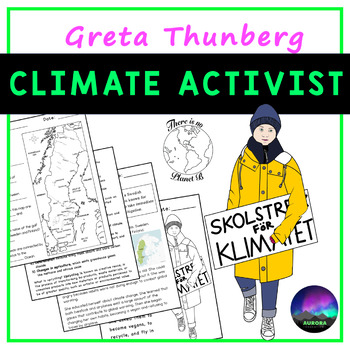 Preview of Greta Thunberg Biography Reading | Learn About Climate Change for Middle School