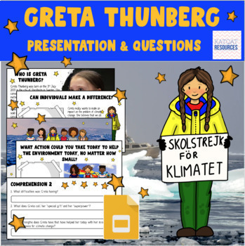 Preview of Greta Thunberg - Distance Learning  - Human Impact - Google Classroom 