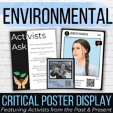 Плакат эколога Греты Тунберг и активистки по борьбе с изменением климата