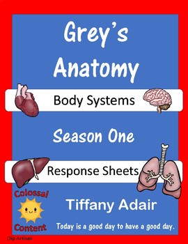 Preview of Grey's Anatomy Season 1 Response Sheets