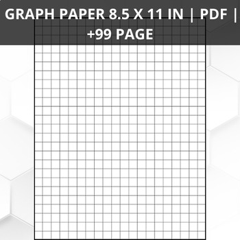 Preview of Grid / + 99  Graph Paper  printable | 8.5 X 11 IN (21.59 X 27.94 CM) |