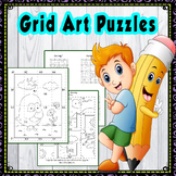 Grid Art Puzzles. Penguin : CUT-AND-PASTE INSTRUCTIONS AND