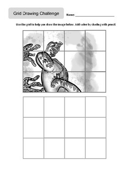 Learn To Draw For Kids Ages 6-9 Boys Stuff: Drawing Grid Activity