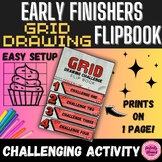 Grid Drawing Challenge Flip Book | Coloring | After Testin
