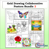 Grid Drawing Collaborative Posters Bundle 2