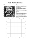 Grid Drawing Worksheet (Tiger Eye Value Drawing)