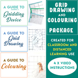 Grid Drawing and Colouring Package [Classroom and Distance