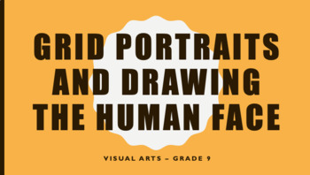 Preview of Grid Portrait Drawing Lesson & Assignment
