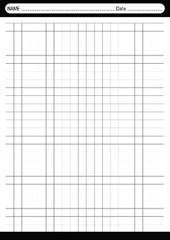 Preview of Grid-lined graph paper