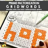 GridWords Challenge: Prime Factorization / Factor Trees