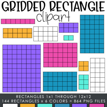Preview of Gridded Rectangle Clipart