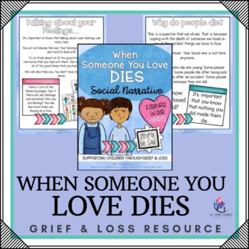 Preview of Grief Loss Death Social Narrative - Coping with Loss