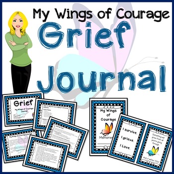 Preview of Grief-- My Wings Of Courage Journal
