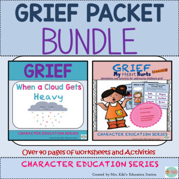 Preview of Grief Packet- BUNDLE- Over 40 pages of Activities and Worksheets