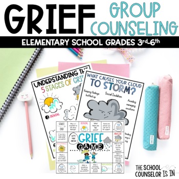 Preview of Grief Small Group Counseling Curriculum Activities 