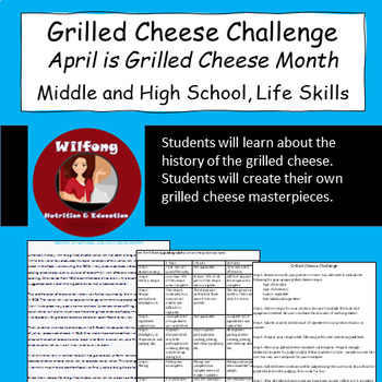 Preview of Grilled Cheese Challenge: Middle/High School/Life Skills