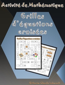 Preview of Grilles d'équations croisées / Math Crossover