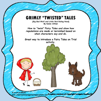 Grimly Twisted Tales Big Bad Wolf and Little Red Riding Hood | TpT