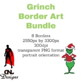 Grinch Border Art Bundle