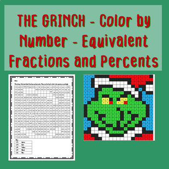 grinch colornumber worksheets  teaching resources  tpt