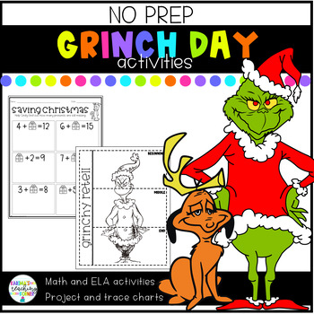 Preview of Grinch Day Activities | DOLLAR DEAL