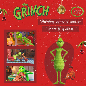 Preview of Grinch - ESL Movie Guide + activities - Answer keys included