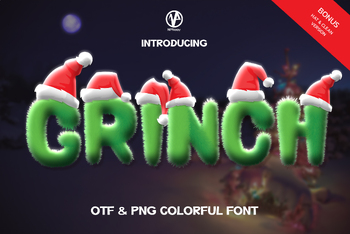 Preview of Grinch Font
