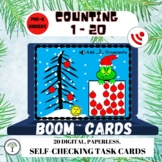 Grinchy Counting Ornaments 1 - 20 Boom Cards