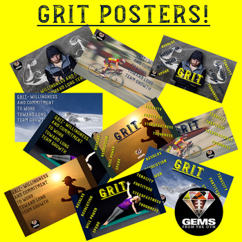 Preview of PE Posters - Grit!