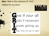 Character Traits Presentation Lesson-Using "grit" or "pers
