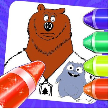 Kids-n-fun.com  6 coloring pages of Grizzy and the Lemmings