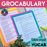 Grocabulary Bundle: Subjects, Predicates, Phrases, Clauses