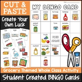 Grocery Bingo Game | Cut and Paste Activities Bingo Template