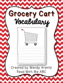 Grocery Cart Vocabulary