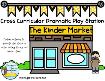 Preview of Grocery Dramatic Play Station with Literacy, Writing, and Math Components