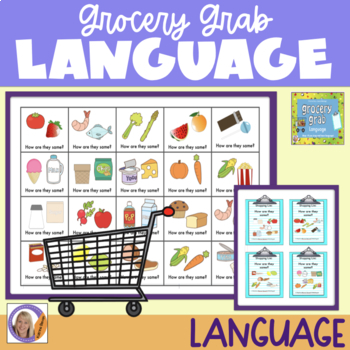 Preview of Language Game: Grocery Grab shopping game
