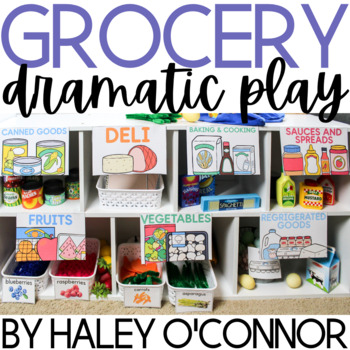 Preview of Grocery Pretend Play {Store Dramatic Play Centers, Labels, and Printables}