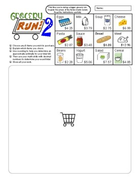 Preview of Grocery Run 2! - Decimals