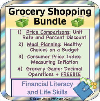 Preview of Grocery Shopping Math: Life Skills and Financial Literacy for Middle School