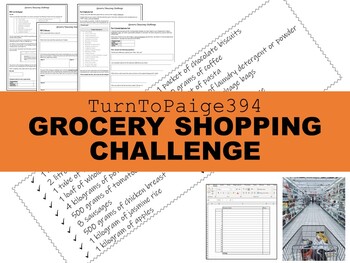 Preview of Grocery Shopping Challenge