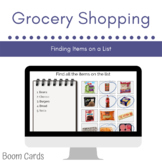 Grocery Shopping: Finding Items on a List BOOM CARDS