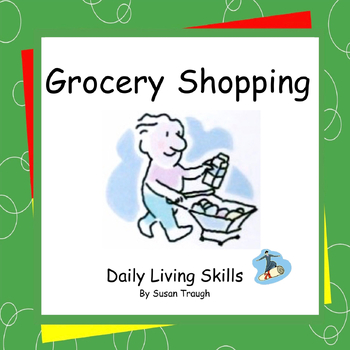 Preview of Grocery Shopping - 2 Workbooks - Daily Living Skills