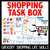 Grocery Shopping Task Box for Special education Life skills class