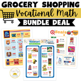 Grocery Shopping Vocational Math BUNDLE | Find the Total T