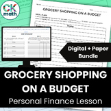 Grocery Shopping on a Budget Personal Finance Activity - D