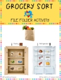 Grocery Sort-File Folder Activity