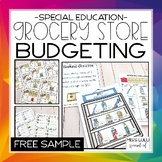Grocery Store Budgeting Unit Free Sample