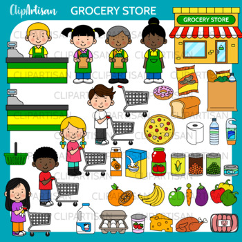 Grocery Store Clip Art by ClipArtisan | Teachers Pay Teachers